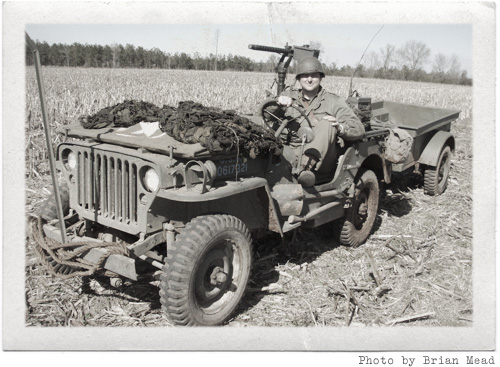 Brian in the 1944 Willys MB